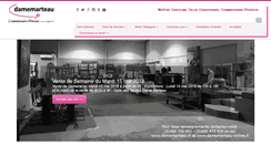 Desktop Screenshot of damemarteau.fr