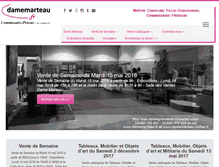 Tablet Screenshot of damemarteau.fr